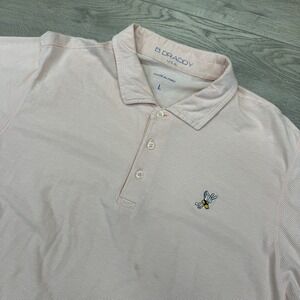 B Draddy USA Striped Winged Foot Polo Men's Sz‎ L Anderson Memorial Golf FAIR